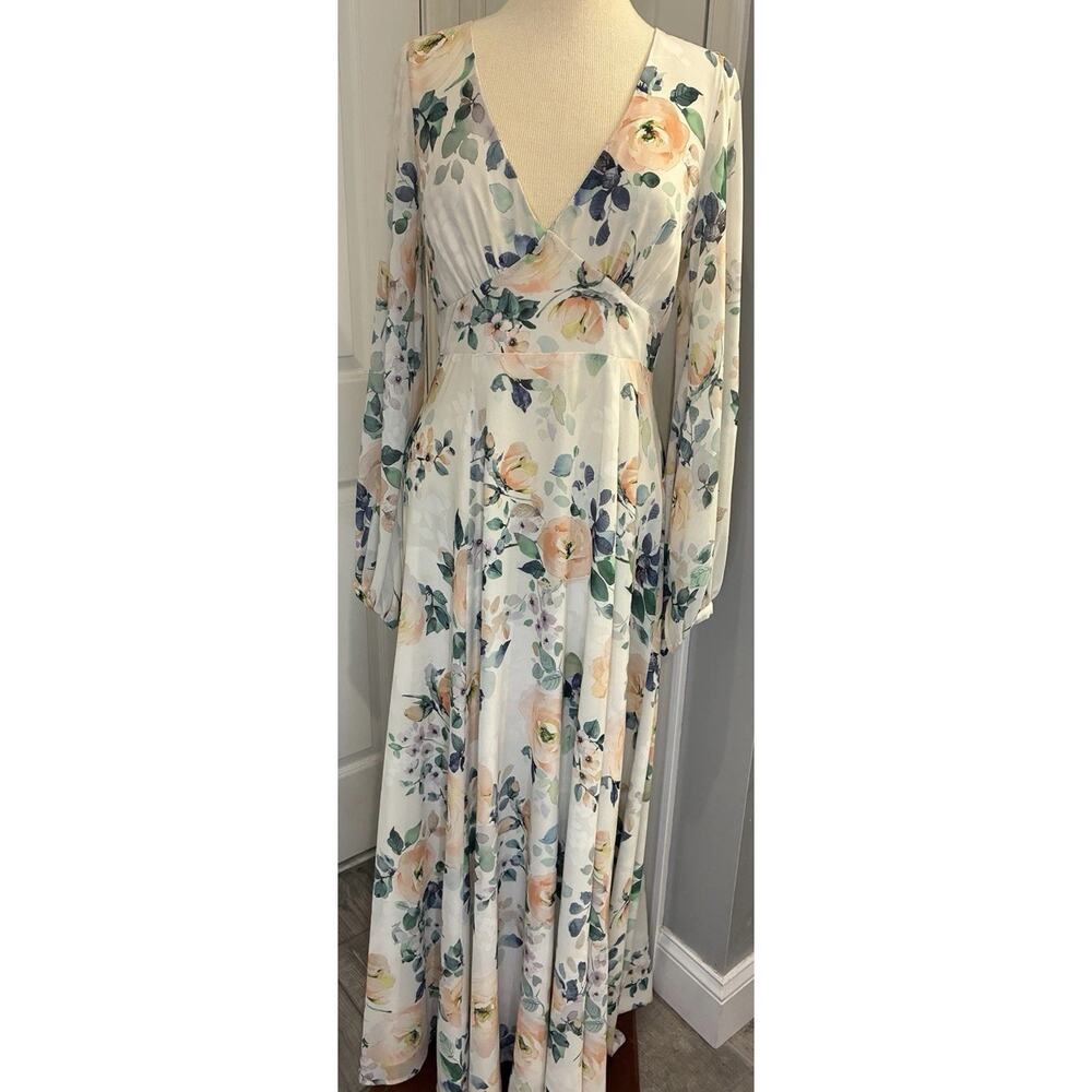 Yumi Kim x BHLDN Sunday Rose Floral Long Sleeve Maxi Dress Cottagecore Size 8 - Picture 2 of 14